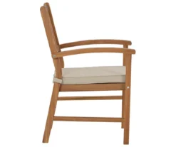 Janiyah Wood Cushioned Patio Armchairs, 2-Pack -Garden Oasis 810601929 5