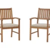Janiyah Wood Cushioned Patio Armchairs, 2-Pack -Garden Oasis 810601929 6