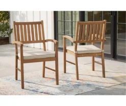 Janiyah Wood Cushioned Patio Armchairs, 2-Pack -Garden Oasis 810601929 8