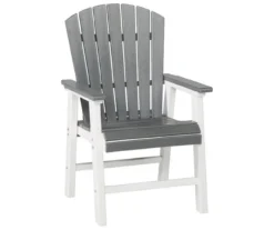 Transville Gray & White Wood Look Patio Dining Chairs, 2-Pack -Garden Oasis 810601930 3