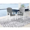 Transville Gray & White Wood Look Patio Dining Chairs, 2-Pack -Garden Oasis 810601930 8