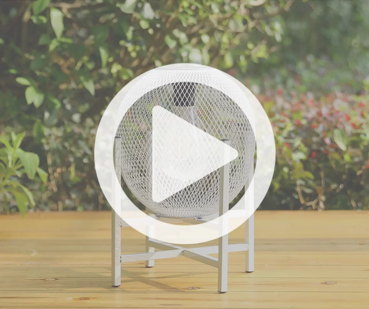 11.5" White Mesh Metal LED Solar Lanterns, 2-Pack 8 11.5" White Mesh Metal LED Solar Lanterns, 2-Pack - Image 6