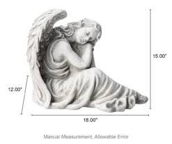 15" Sleeping Angel Garden Statue -Garden Oasis 810607512 A0 10