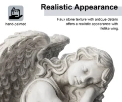 15" Sleeping Angel Garden Statue -Garden Oasis 810607512 A0 9