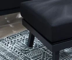 Marcy Metal Cushioned Patio Ottoman -Garden Oasis 810607957 A8 5