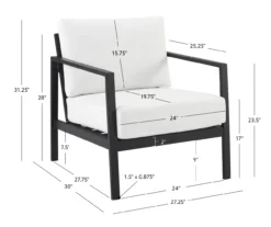 Marcy Metal Cushioned Patio Lounge Chair -Garden Oasis 810607962 A8 6