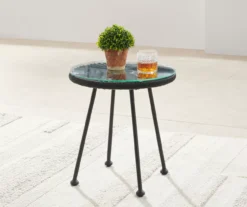 Maelynn Rope & Glass Patio Side Table -Garden Oasis 810607965 A7 5