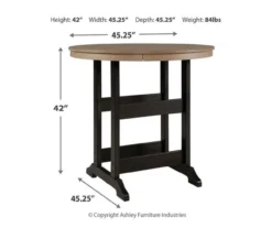 Fairen Trail Wood Look Bar-Height Dining Table -Garden Oasis 810607984 4