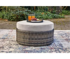 Harbor Court All-Weather Wicker Cushioned Patio Ottoman -Garden Oasis 810607992 3