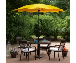 Northlight 8.8' Yellow Lotus Patio Umbrella -Garden Oasis 810612664 A0 2