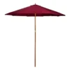 Northlight 8.5' Burgundy Market Wood Patio Umbrella -Garden Oasis 810612669 A0 1 1