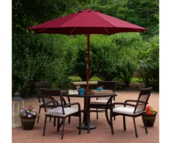 Northlight 8.5' Market Wood Patio Umbrella -Garden Oasis 810612669 A0 2