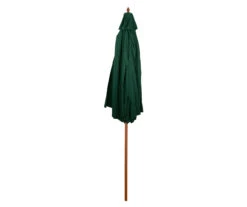 Northlight 8.5' Green Market Wood Patio Umbrella -Garden Oasis 810612670 A0 4 1
