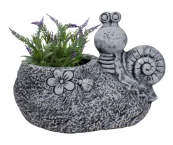 15.5" Snail & Ladybug Polystone Planer -Garden Oasis 810612923 A0 3