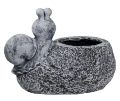 15.5" Snail & Ladybug Polystone Planer -Garden Oasis 810612923 A0 5