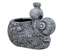 15.5" Snail & Ladybug Polystone Planer -Garden Oasis 810612923 A0 6