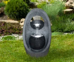 Northlight Gray Modern LED Water Fountain -Garden Oasis 810612930 A0 2