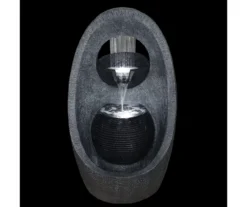 Northlight Gray Modern LED Water Fountain -Garden Oasis 810612930 A0 3