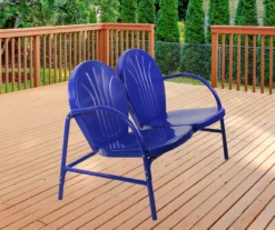 Northlight Retro Tulip Metal Patio Loveseat -Garden Oasis 810612958 A0 2