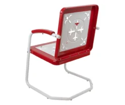 Northlight Retro Tulip Square Metal Patio Armchair -Garden Oasis 810612965 A0 4