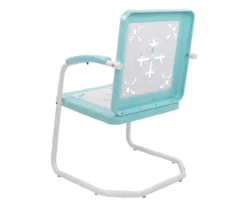 Northlight Retro Tulip Square Metal Patio Armchair -Garden Oasis 810612966 A0 4