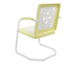 Northlight Retro Tulip Square Metal Patio Armchair -Garden Oasis 810612967 A0 4