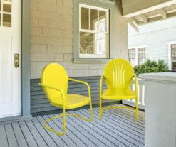 Northlight Retro Tulip Metal Patio Armchair -Garden Oasis 810612968 A0 2