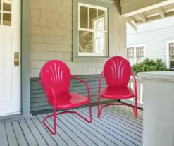 Northlight Retro Tulip Metal Patio Armchair -Garden Oasis 810612970 A0 2