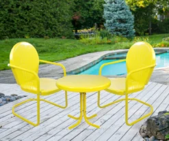 Northlight Retro Tulip 3-Piece Metal Patio Chair & Table Set -Garden Oasis 810612971 A0 2