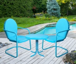 Northlight Retro Tulip 3-Piece Metal Patio Chair & Table Set -Garden Oasis 810612972 A0 2
