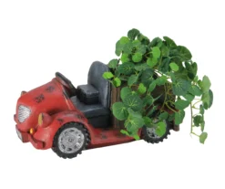 14.5" Red Truck LED Solar Statuary & Planter -Garden Oasis 810612974 A0 3