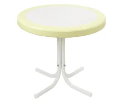 Northlight 2-Tone Metal Patio Side Table -Garden Oasis 810612977 A0 1