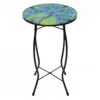 19" Peacock Glass Garden Table
