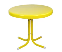 Northlight Retro Tulip Solid Metal Patio Side Table -Garden Oasis 810612993 A0 1