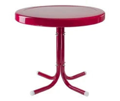 Northlight Retro Tulip Solid Metal Patio Side Table -Garden Oasis 810612998 A0 1