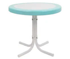 Northlight 2-Tone Metal Patio Side Table -Garden Oasis 810613001 A0 4