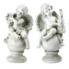 15" 2-Piece Cherubs On Finials Set -Garden Oasis 810616731 A0 1
