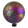 10" Pink Iridescent Mosaic Glass Gazing Ball -Garden Oasis 810616733 A0 1