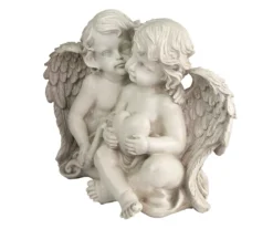 16" Sitting Cherubs & Heart Statue -Garden Oasis 810616746 A0 4