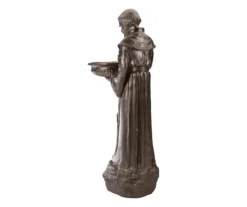 23.5" Bronzed St. Francis Bird Feeder Statue -Garden Oasis 810616765 A0 4