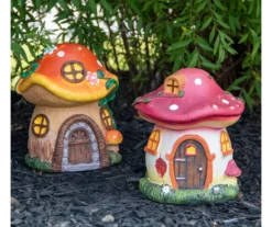 6" Red Mushroom House Statue -Garden Oasis 810616769 A0 3
