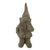 17.75" Gray Standing Gnome Statue
