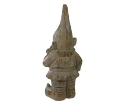 17.75" Gray Standing Gnome Statue -Garden Oasis 810616773 A0 5