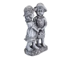 13" Apple Picking Boy & Girl Statue -Garden Oasis 810616783 A0 4