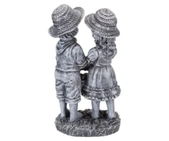 13" Apple Picking Boy & Girl Statue -Garden Oasis 810616783 A0 5