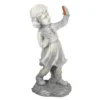 18" Gray Girl With Cell Phone LED Solar Statue -Garden Oasis 810616804 A0 1