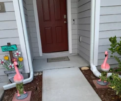 25.5" Pink Standing Flamingo Statue -Garden Oasis 810616810 A0 5