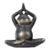 12" Black Prayer Yoga Frog Statue -Garden Oasis 810616815 A0 1