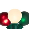 Northlight Frosted Red, White & Green Globe Light Set, 10-Lights -Garden Oasis 810641883 A0 1