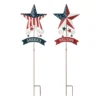 "Welcome" & "America" U.S. Flag Star Yard Stakes, 2-Pack -Garden Oasis 810649692 A0 1